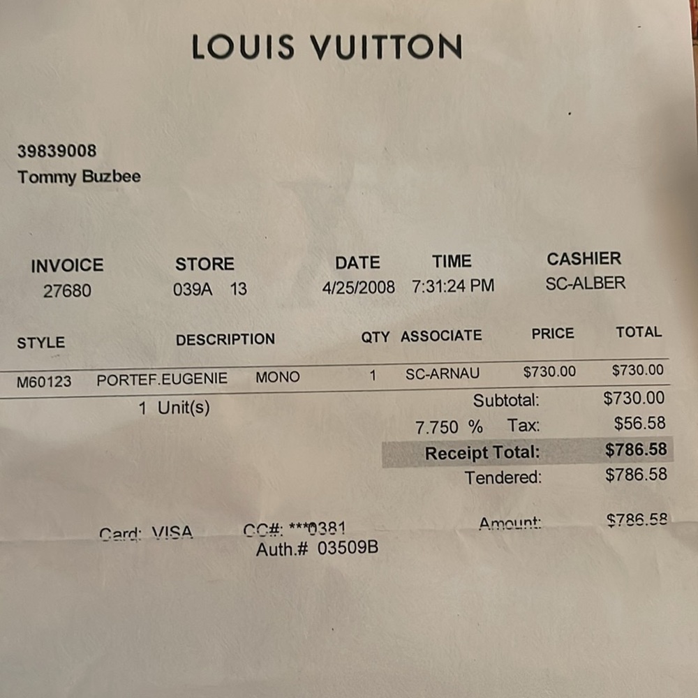 šLouis Vuitton Menās Black Sport Wallet. - Picture 7 of 11